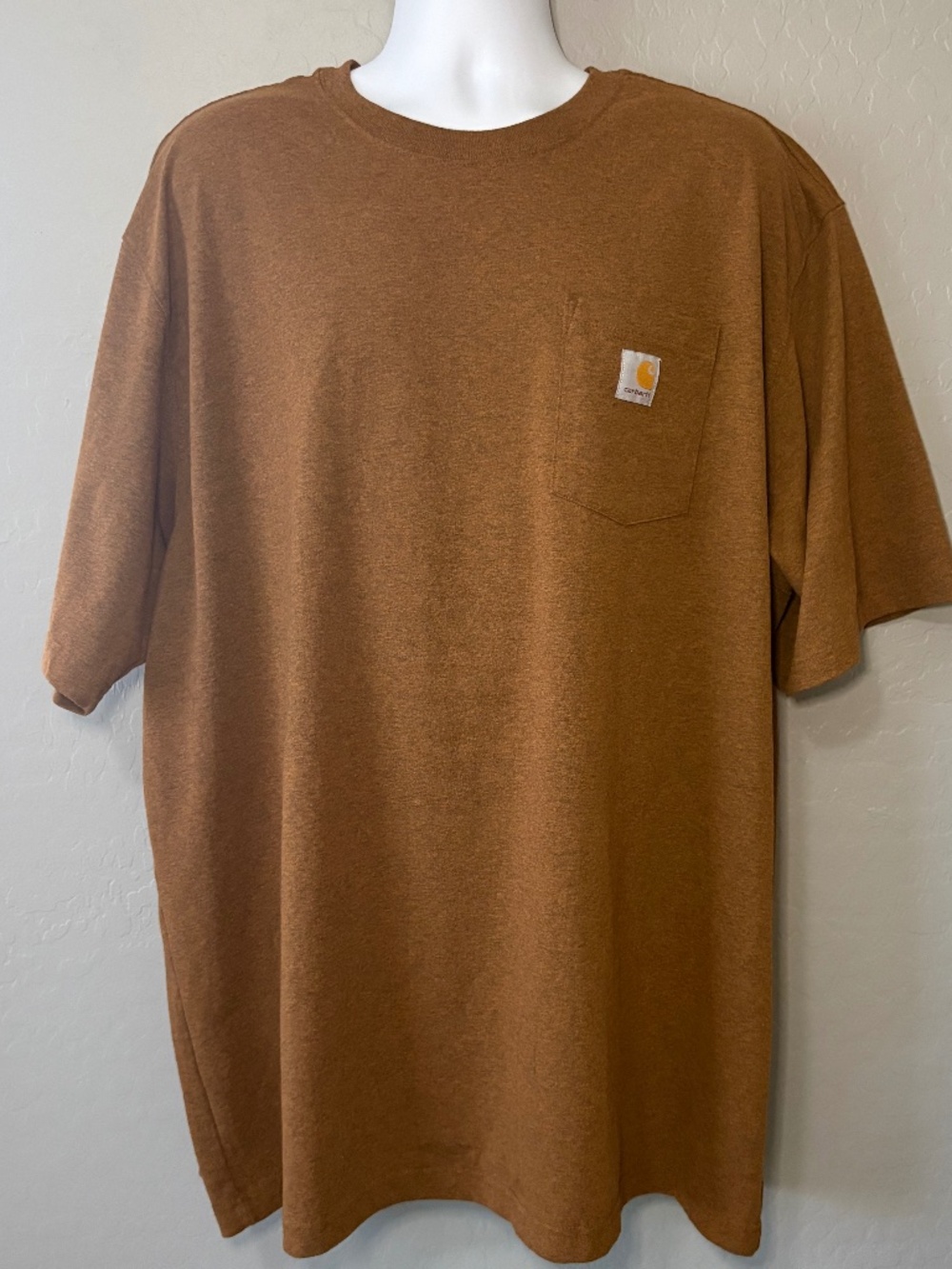 Carhartt T Shirt Mens Loose Fit K87 Pocket Rust Workwear Short Sleeve- 3XL